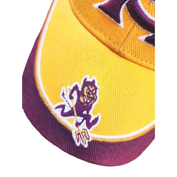 Arizona State Sun Devils Basketball NCAA Fan Favorite Cap Curved Bill Velcro - Picture 4 of 5